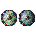 24.5" H Marlowe Multicolor Tiffany-Style Stained Glass Table Lamp