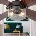 42"W Caelan Remote-Controlled 2-Light Ceiling Fan