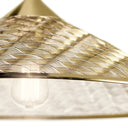 20" 1-Light Rosalinde Pendant Light Gold