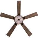 52" 5-Blade LED Mid-Century Wood Lighted Ceiling Fan with Remote Control