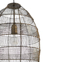 18.5"H Woven Organic Cage Oversized 1-Light Pendant