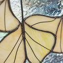 17.5"H Ginkgo Leaf Stained Glass Window Panel