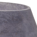 12.25" H Morgan Black/Grey/White Ombre Globe-Like Shade Accent Lamp with a Black Marble Pedestal Base