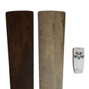 52" 5-Blade LED Mid-Century Wood Lighted Ceiling Fan with Remote Control