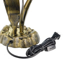 21"H Mercury Glass 3 Lily Uplight Accent Lamp