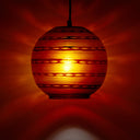 9.5" W Scarlett Modern Red Blown Glass Globe Shade Pendant Light