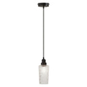 4.75" W 1-Light Haute Glass and Metal Pendant