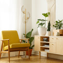 59.25"H Noelle Gold Leaf Shade Floor Lamp