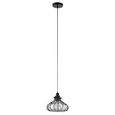 10" Aisling Black Metal Conical Pendant