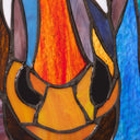 13" H Roz Horse Stained Glass Window Panel