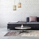 12" W 1-Light Lorraine Metal and Jute Pendant