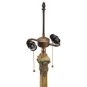 26.75" H Margriet Stained Glass Dome Shade Candlestick Table Lamp