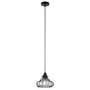10" Aisling Black Metal Conical Pendant