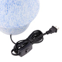 8.75" H Celeste Blue/White Mushroom Accent Lamp