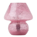 8.75" H Betsy Mushroom Pink Glass Accent Lamp