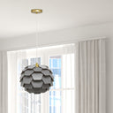 14.5"W Kendall Round Glam Pendant Light with Gold Canopy