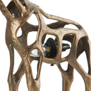 Giraffe 20 in. H Gold Sculptural Accent Lamp
