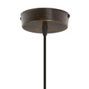 9.75" W 1-Light Mychele Bronze and Gold Metal Pendant Light