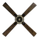 52"W Iza Black 4-Blade LED Ceiling Fan