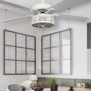 52"W Alabaster Mesh 5-Blade LED Ceiling Fan