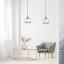 Bernadette River of Goods Brass Metal and Clear Glass Pendant Lamp