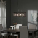 30" 4-Light Gianna Chandelier Black