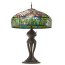 33.25" H Tulip Tiffany-Style Stained Glass Table Lamp