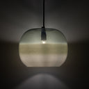 9.8" W Danielle Glam Green/White Ombre Glass Globe Shade Pendant Light