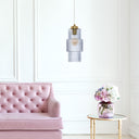 9.75"H Parker Pillar Shade Pendant Light