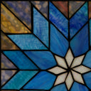 12" H Irene Stained Glass Window Panel