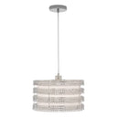 13.375"W Quentin Drum Shade with Charms Pendant Light