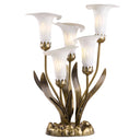 20"H Hand Blown Glass 5 Calla Lily Uplight Accent Lamp -On
