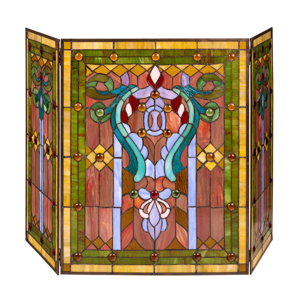 River of Goods Fleur de Lis Fireplace Screen - Thumbnail 3