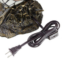 15"H Stained Glass Rooster Accent Lamp