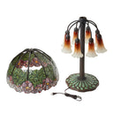 27" H Lotus Tiffany-Style Stained Glass Table Lamp