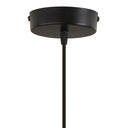 Morel Brown Mango Wood and Metal Pendant Light