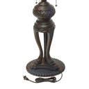 33.25" H Tulip Tiffany-Style Stained Glass Table Lamp