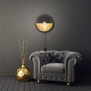 17.5" H Gold/Black Modern Indoor Plug In Wall Sconce