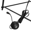 60" H Theo Gold Punched Metal Tripod Floor Lamp