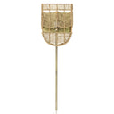 25.75"H Brushed Gold Iron Wall Sconce with Hemp Rope Shade