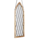 48" H Cathedral-style Diamond Shaped Beveled Glass Window Panel