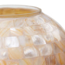 6.75" H Naomi Cream Mosaic Globe Shade Stacked Accent Lamp