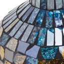 21.75"H Jeweled Metal Shade with Mosaic Base Table Lamp