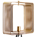 60" H Theo Gold Punched Metal Tripod Floor Lamp