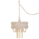 12.5"H Jeweled Blossoms Hanging Lamp
