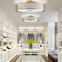 18.25" Leyla Glam Brushed Gold Semi-Flush Mount Ceiling Fixture Sconce