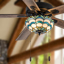 52"W Thatcher 5-Blade Remote-Controlled Ceiling Fan