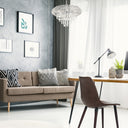 14.25"H Clear and Chrome Tiered Crystal Glass Plug-in and Hardwire Hanging Chandelier