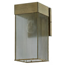 River of Goods Dixsie Brown Brushed Metal Wall-Mounted Outdoor Light