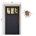River of Goods Red Stained Glass and Oil Rubbed Bronze 1-Light Outdoor Lantern Wall Sconce